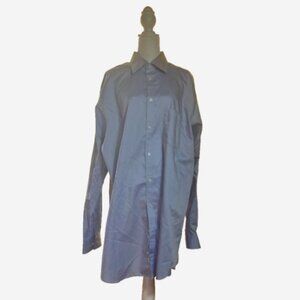 Michael Kors Men’s Big & Tall‎ 2XL 52 Blue Button-Up Dress Shirt RN 36543